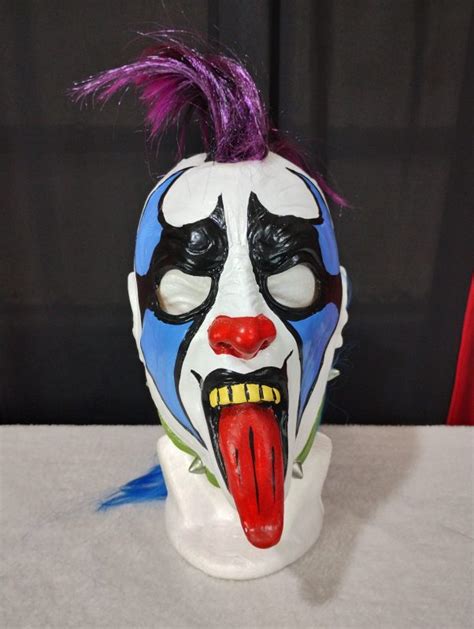 Mascara Psycho Clown Luchador Latex Komienza La Funci N