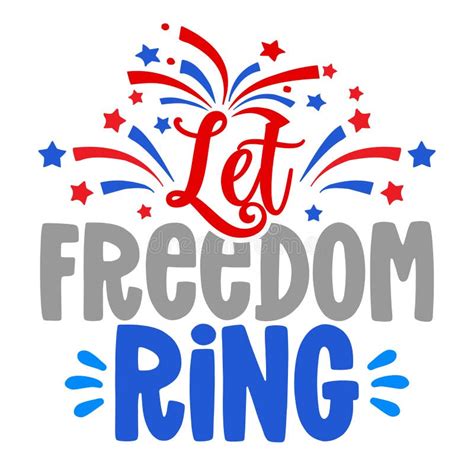 Let Freedom Ring Button Stock Illustration Illustration Of Colors