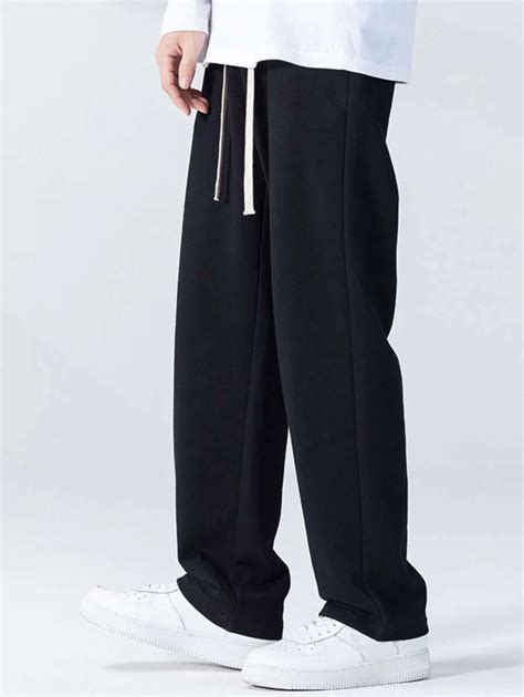 Manfinity Hypemode Men Drawstring Waist Sweatpants Going Out Basic