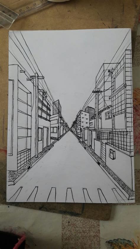 How To Draw One Point Perspective Draw Room City Cube Artofit