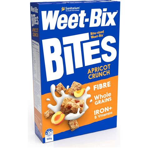 Weet Bix Weet Bix Bites Apricot Breakfast Cereal 500g Woolworths