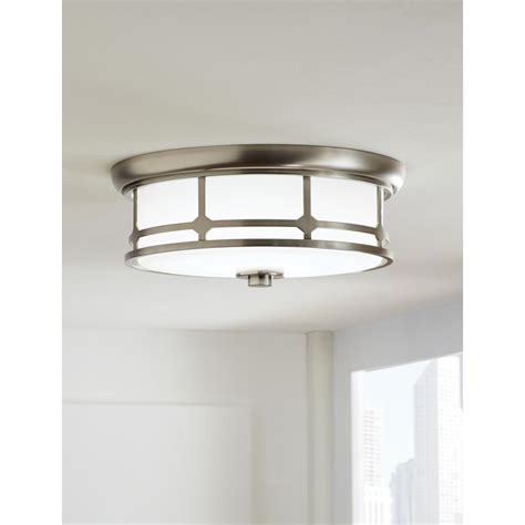 Brushed Nickel Led Flush Mount Ceiling Light Licensed