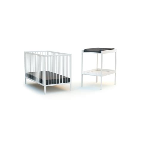 Webaby Chambre B B Lit Et Table Langer En Bois Prix Carrefour