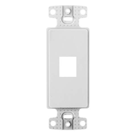 Hubbell Ns611w Plate Decorator Keystone Frame 1 Port White