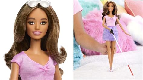 Mattel D Voile Sa Premi Re Barbie Aveugle Dot E D Une Canne Et De