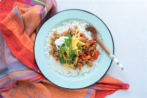 Beef Pepper Rice Bowls Ends Stems With Chef Alison