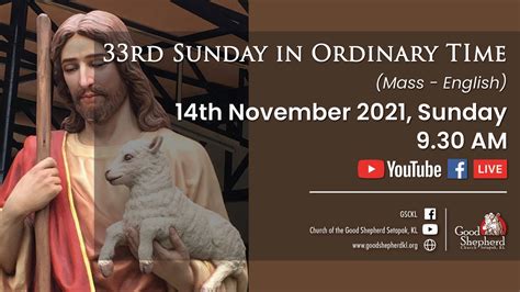 33rd Sunday In Ordinary Time Mass English Youtube