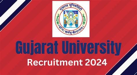 Gujarat University Recruitment 2024 Notification Out Check Now