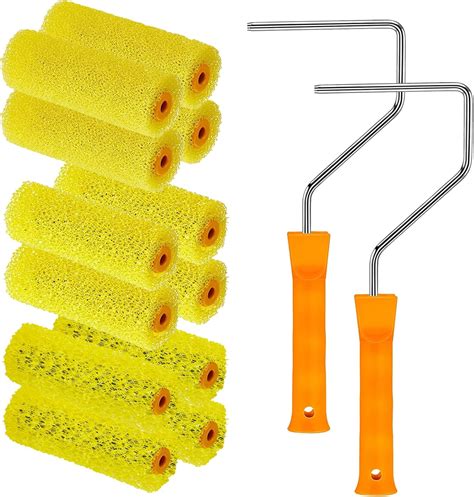 Yltoloo Pcs Textured Paint Roller Covers With Frames Set Inch