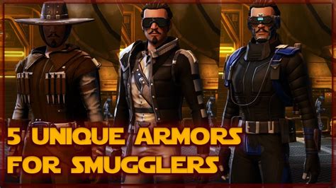 5 Unique Armors For Smugglers Swtor 2021 Youtube