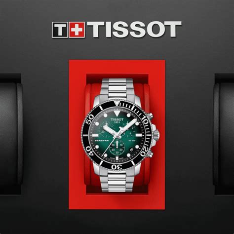 Tissot Seastar 1000 Quartz Chronograph Green AMJ Watches