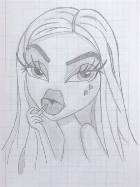 Another Bratz Sketch Art Drawings Sketches Simple Graffiti Style