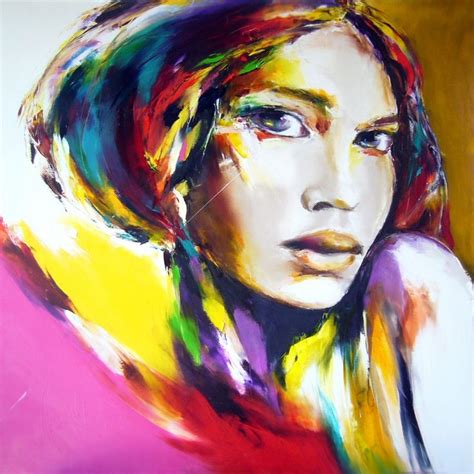 Portrait En Couleur L Art Du Portrait Peinture Portrait Peinture