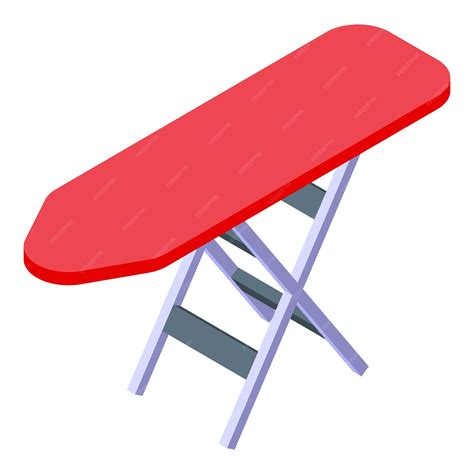 Premium Vector Red Ironing Board Icon Isometric Vector Home Iron Wash