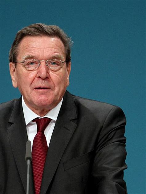 Altbundeskanzler Gerhard Schröder SPD sieht Ampel Koalition auf