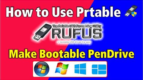 How To Make Bootable Pendrive From Portable Rufus Easy Way YouTube