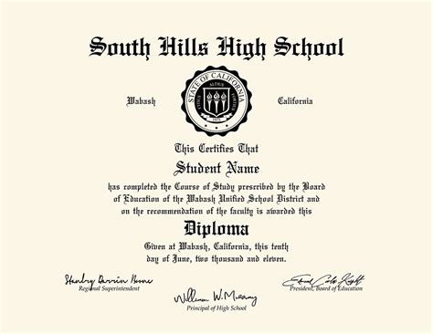 US High School Diploma Style 4 | Buy Diploma Online