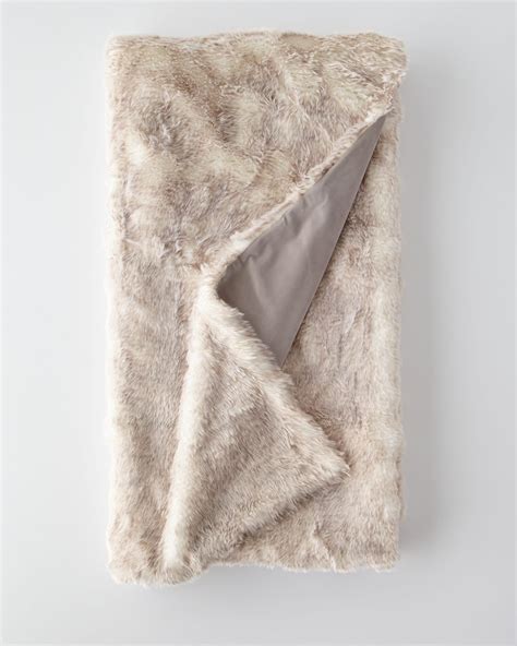 Fabulous Furs Signature Series Faux Fur Throw Neiman Marcus