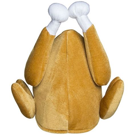 Roasted Turkey Hat Thanksgiving Trot Costume Roast Chicken Raw Poultry