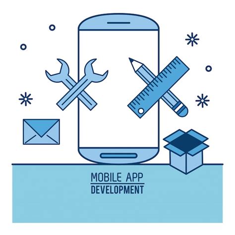 Premium Vector Mobile App Development Illustration