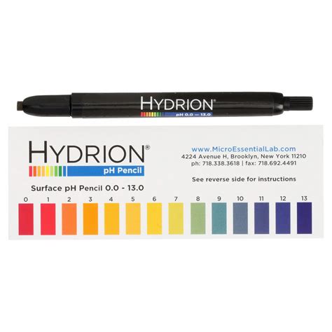 HYDRION, 1.0 pH, 4 1/2 in Overall Lg, pH Pencil - 9L411|P-12M - Grainger