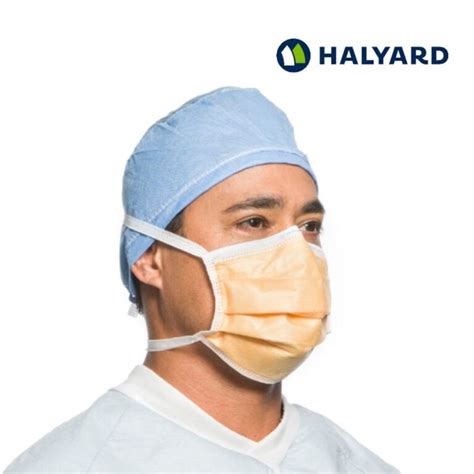 Halyard LEVEL 3 FLUIDSHIELD ASTM Fog Free SURGICAL Mask With Ties