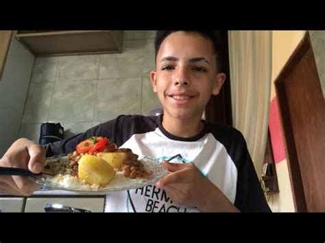 Asmr Comida Frango Cozido Arroz E Feij O Sons Mastiga O Mukbang