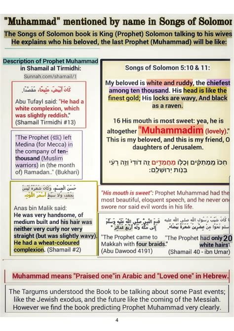 Colored Ebook Prophet Muhammad In The Bible 15 Pages Pdf