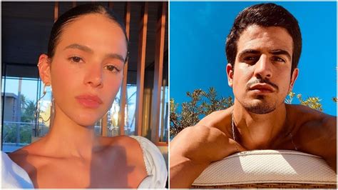 Bruna Marquezine e Enzo Celulari são flagrados aos beijos em praia de