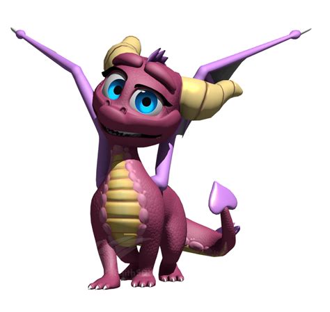 Wip Hqh Spyro Model Classic Ember By Faithsdk On Deviantart