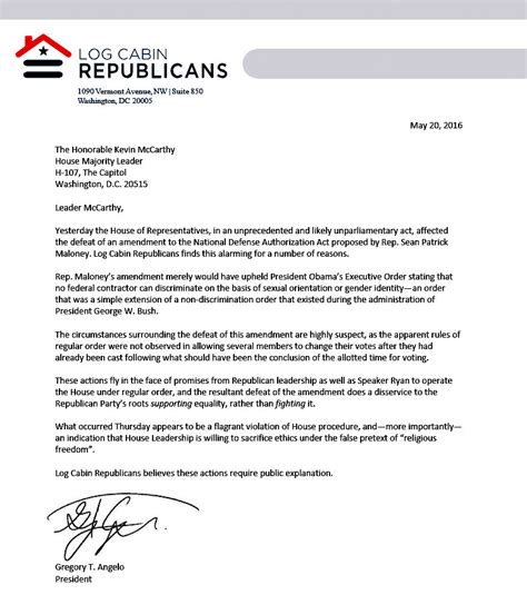 Log Cabin Republicans Denounce House GOP Reps For Fraudulently