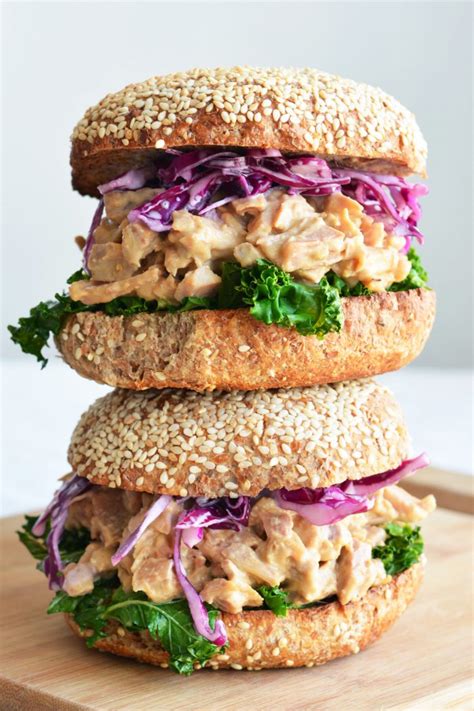 Vegan Smoky Tahini Jackfruit Sandwich The Colorful Kitchen