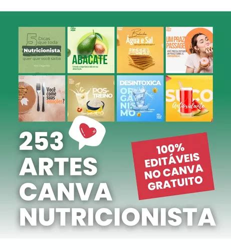 Pack Artes Canva Nutricionista B Nus Stories Mercadolivre