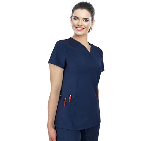 Bluza Medyczna Elastyczna Granatowa Comfort Fit Roz S