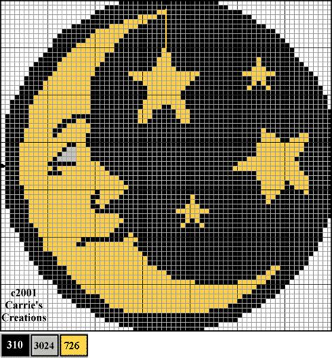 Crescent Moon Moon Cross Stitch Simple Cross Stitch Cross Stitch Patterns