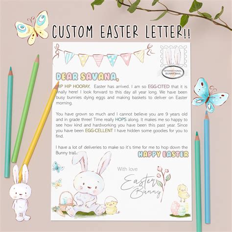 Easter Bunny Letter Printable