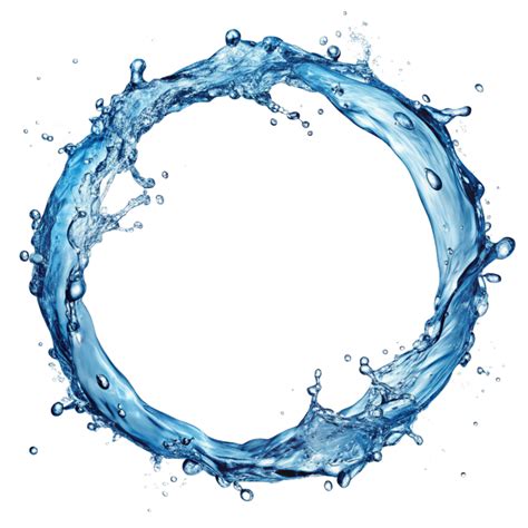 Perfect Water Circle Splash 49891487 Png