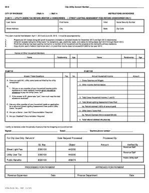 Fillable Online Riversideca City Utility Account Number Riversideca