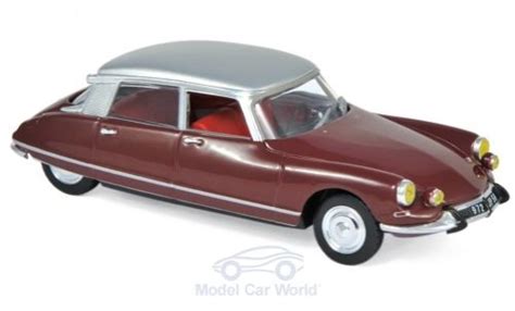 Modellino In Miniatura Citroen Ds Norev Pallas Rosso Grigio