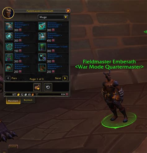 Dragonflight Pvp Vendors Rewards And Gear World Of Warcraft The War Within Warcraft Tavern