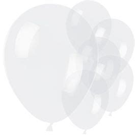 Clear Balloons Latex Pk Party Delights