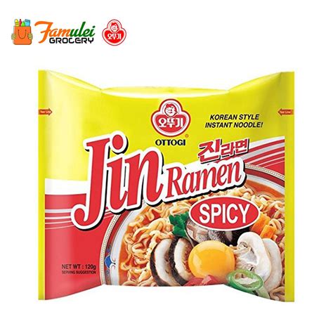 Ottogi Jin Ramen Spicy Flavor 120g Lazada PH