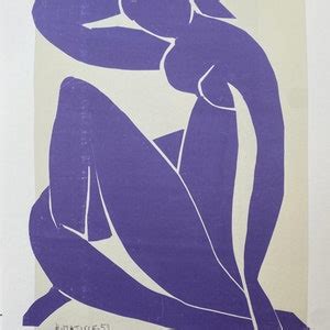 Henri Matisse Blue Nude 1952 Lithograph Certificate Signed Top Wall Art Pop Art After