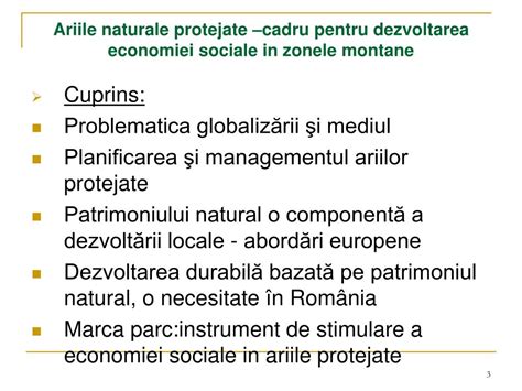 Ppt Ariile Naturale Protejate Cadru Pentru Dezvoltarea Economiei