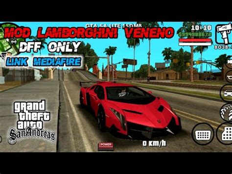 Cara Pasang Mod Mobil Lamborghini Veneno Di Gta Sa Android Youtube