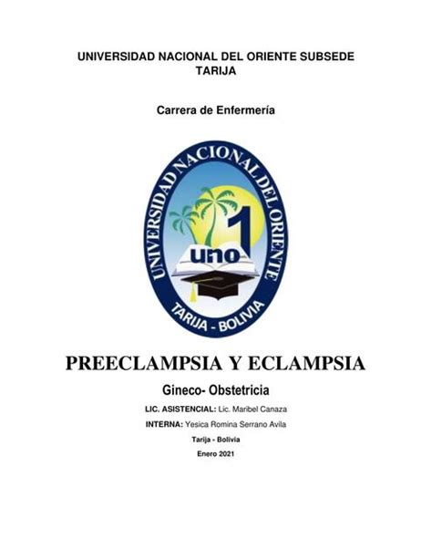 Preeclampsia Y Eclampsia Yesica Serrano UDocz