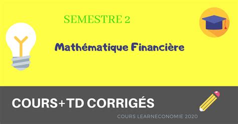 Mathématique Financière Courstd Corrigés