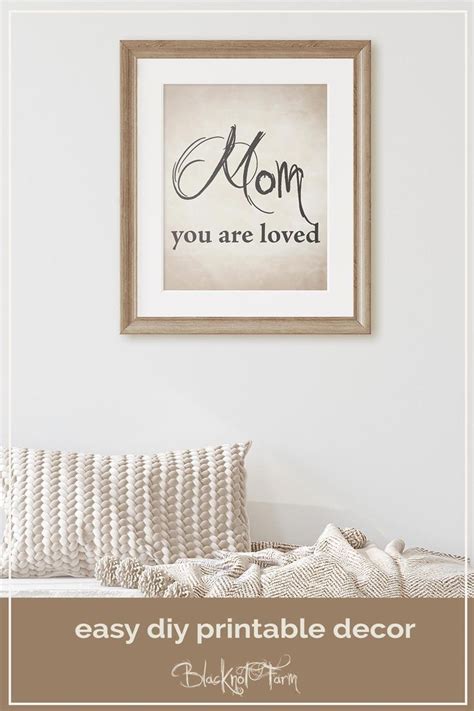 Printable Wall Decor Sign And Svg Mom You Are Loved Remind Etsy