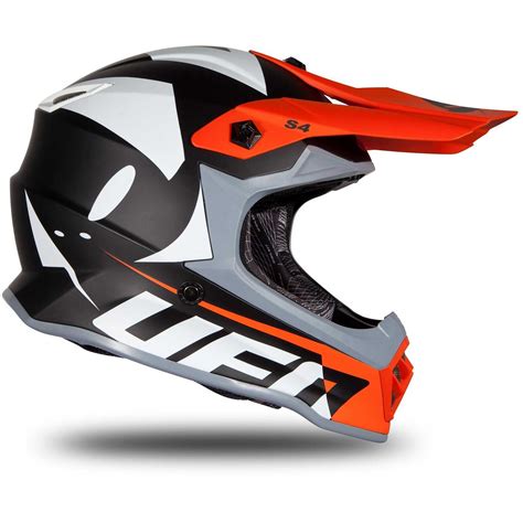 Casque Moto Cross Enfant Ufo Orange Fluo Noir Vente En Ligne