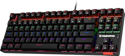 Punkston Tk Mechanical Gaming Keyboard Rgb Rainbow Led Backlit Tkl